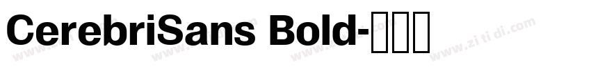 CerebriSans Bold字体转换